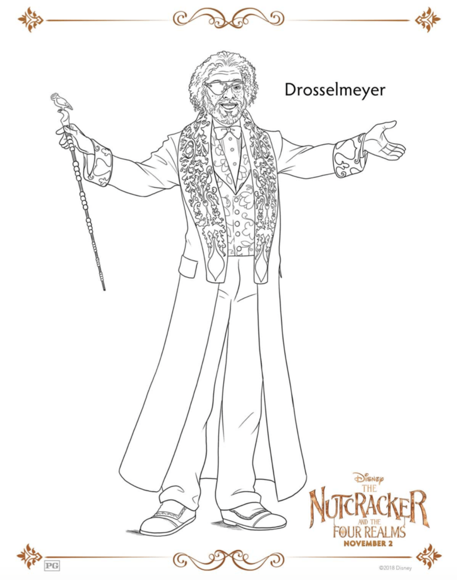 The nutcracker and the four realms coloring pages