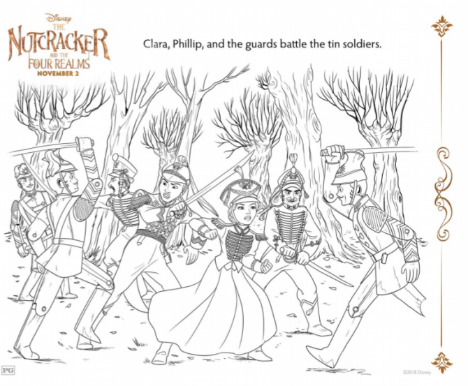 Disneys nutcracker coloring pages and activity sheets