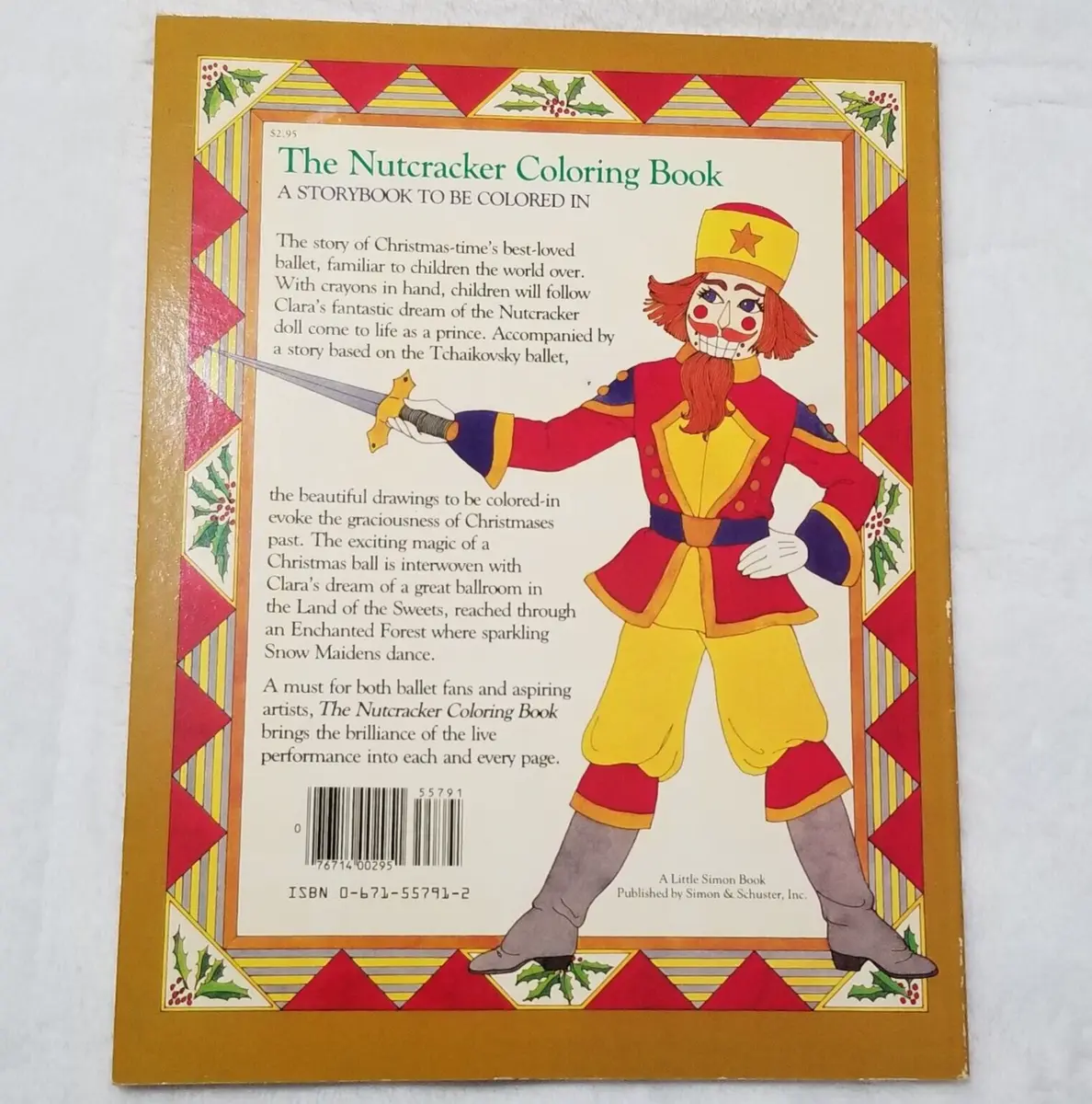 Vtg the nutcracker coloring book storybook unused jane kendall near mint