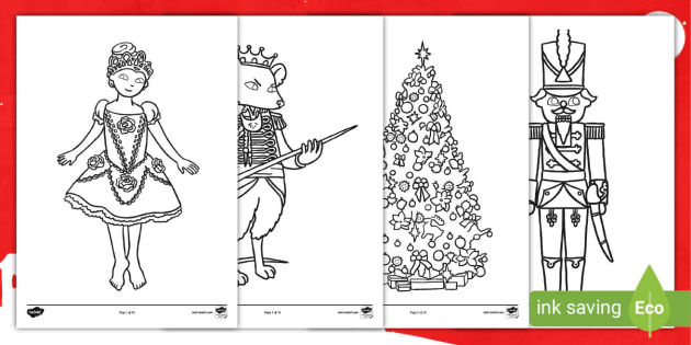 The nutcracker coloring sheets teacher