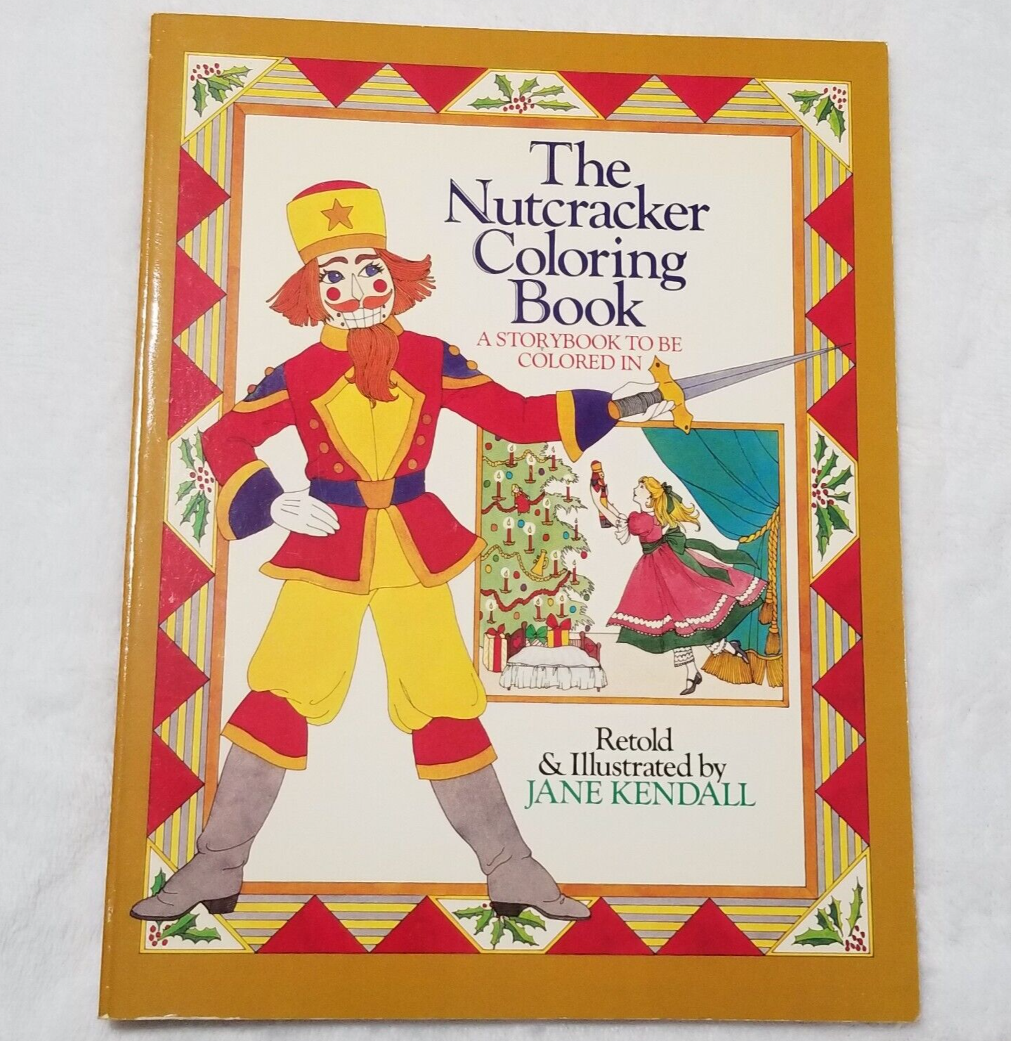 Vtg the nutcracker coloring book storybook unused jane kendall near mint