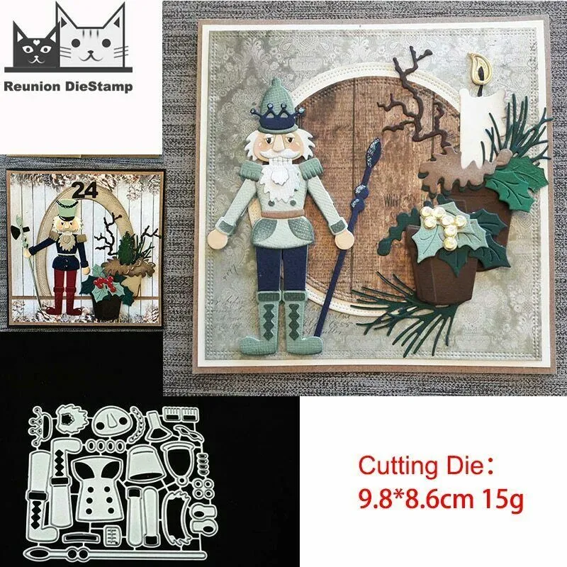 Nutcracker set metal cutting dies stencil scrapbooking card making craft