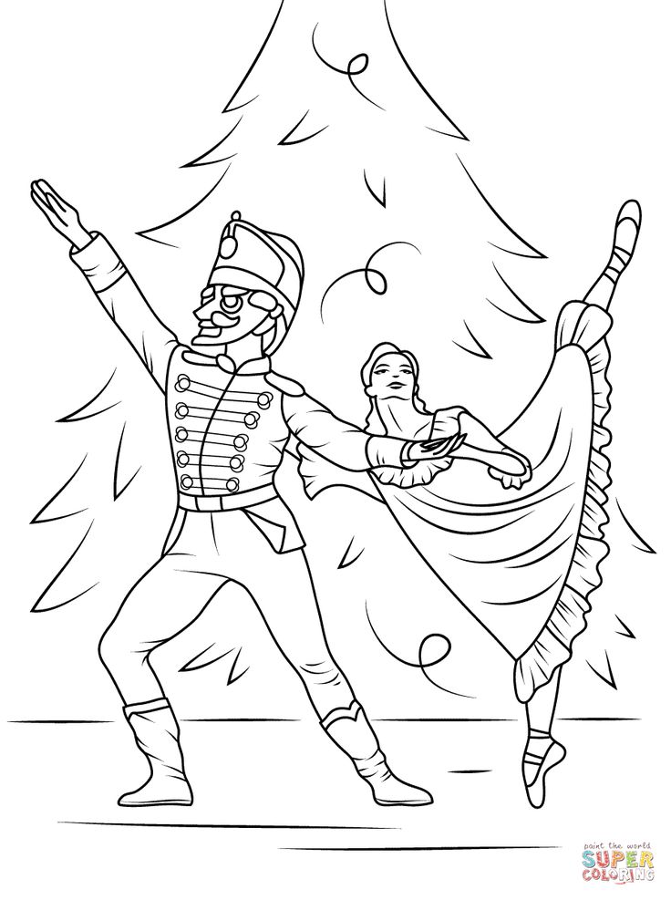 Nutcracker ballet coloring page free printable coloring pages ballerina coloring pages dance coloring pages cinderella coloring pages