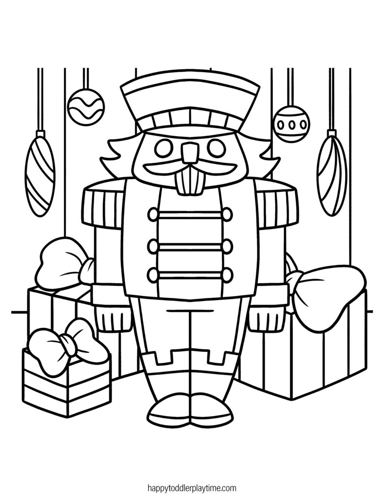 Free printable christmas nutcracker coloring pages