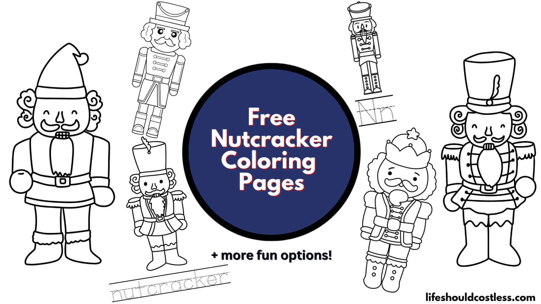 Nutcracker coloring pages free printable pdf templates