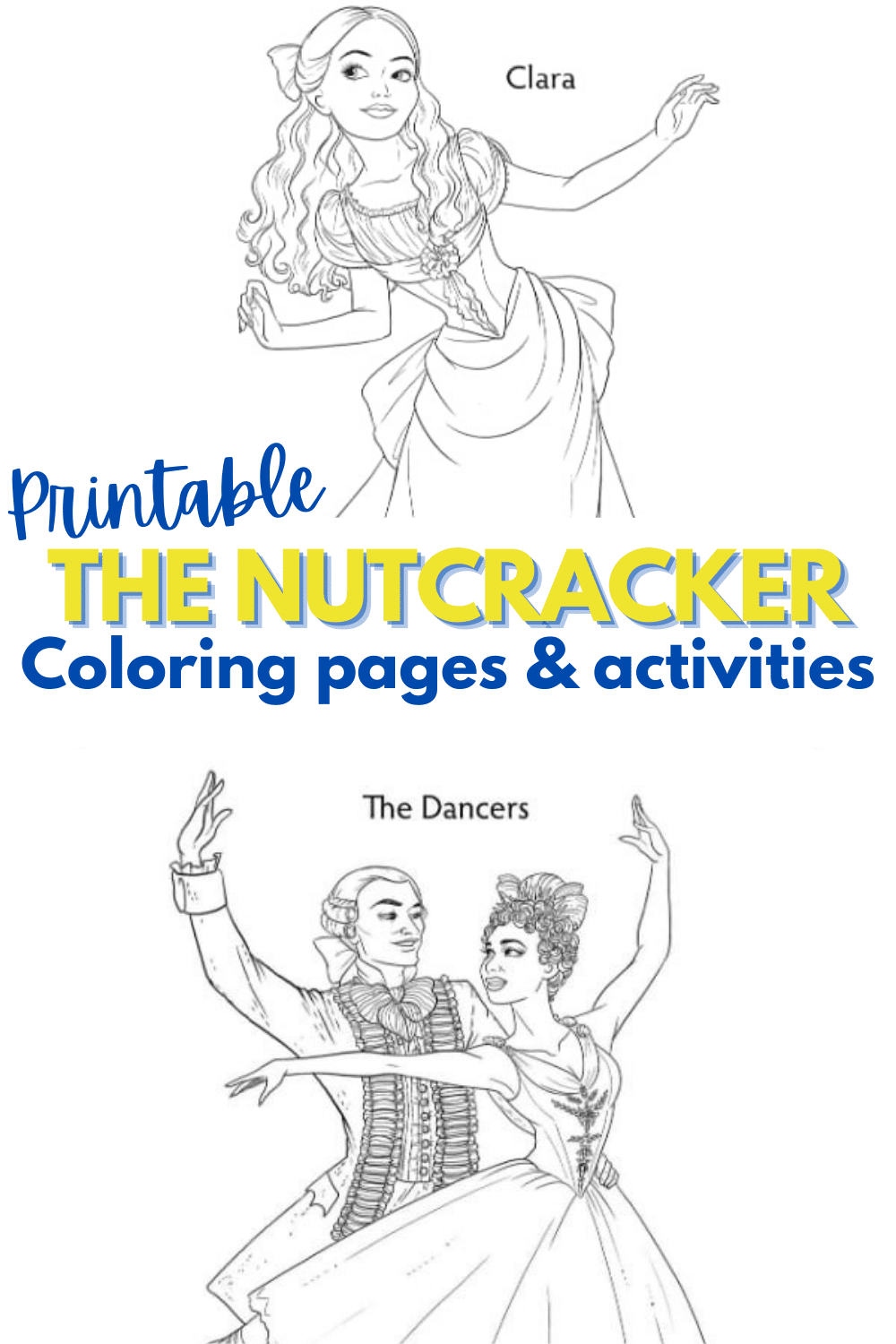 The nutcracker coloring pages and activities