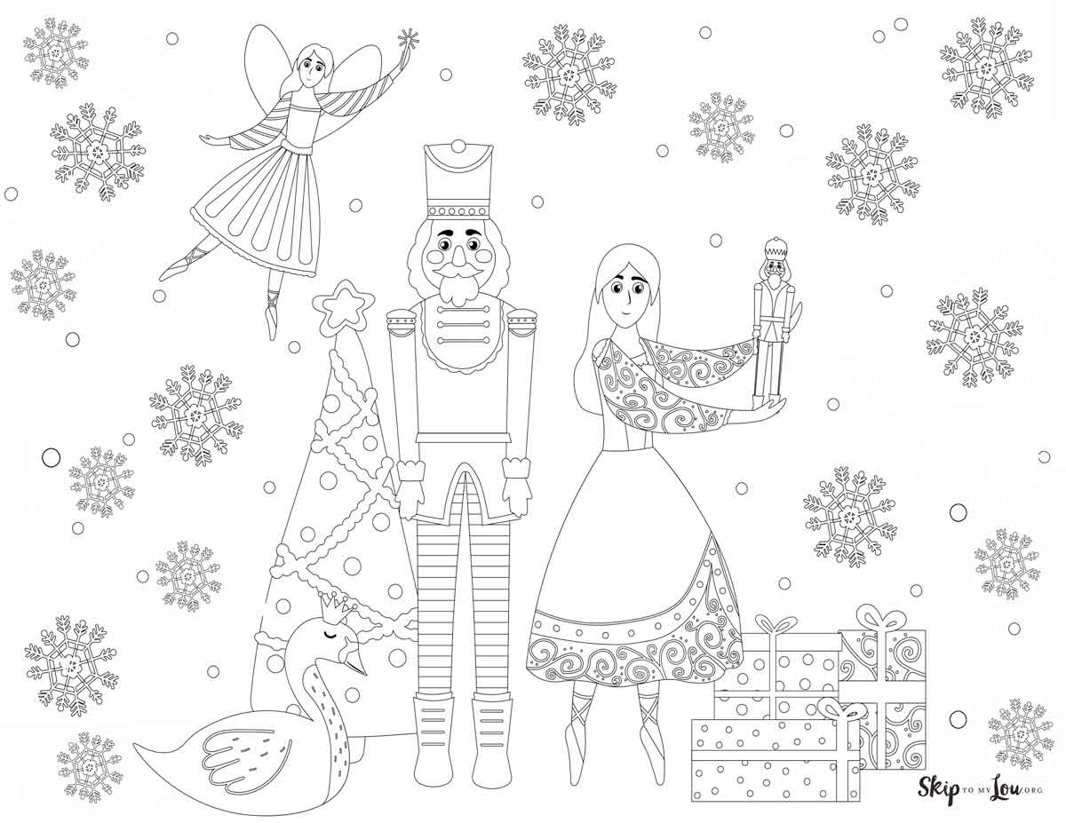 Nutcracker coloring pages skip to my lou