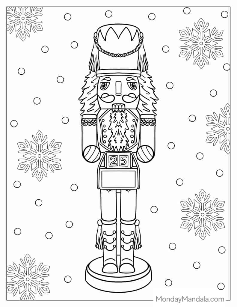 Nutcracker coloring pages free pdf printables