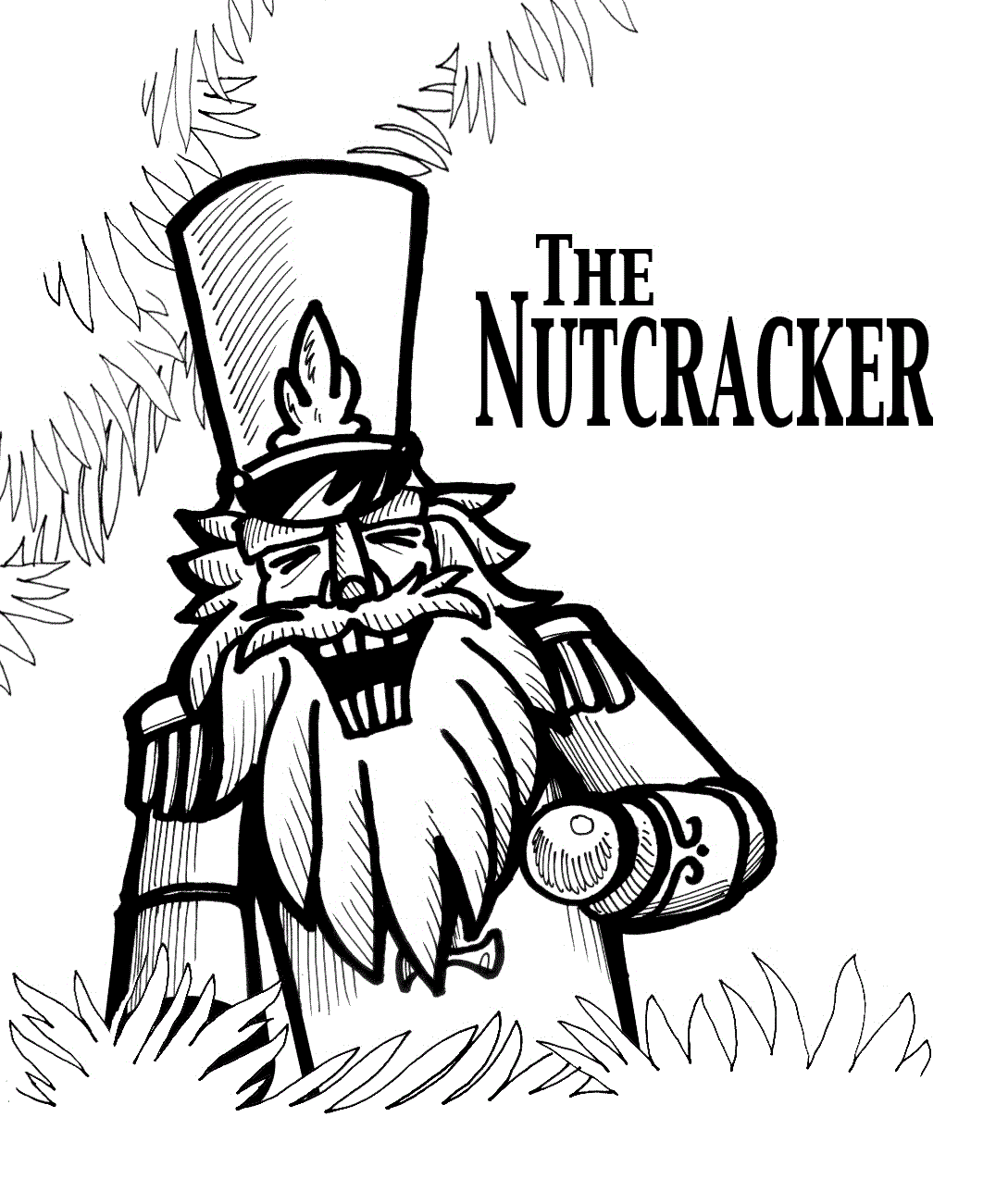 Free printable nutcracker coloring pages for kids