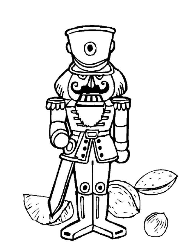 Nutcracker bells and more christmas coloring pages