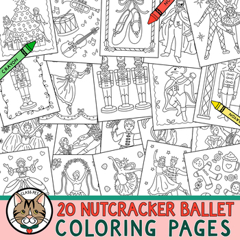 The nutcracker coloring pages by class pet tpt