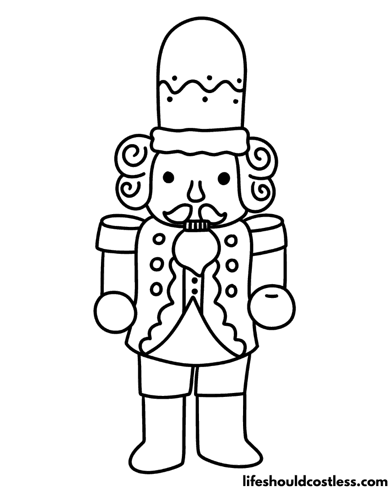 Nutcracker coloring pages free printable pdf templates