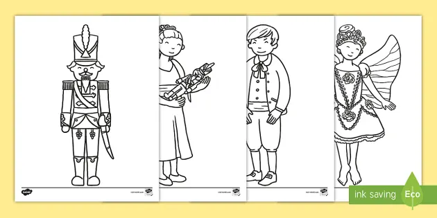 The nutcracker coloring sheets teacher