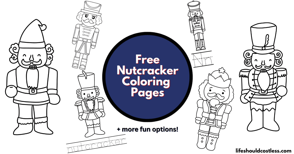 Nutcracker coloring pages free printable pdf templates