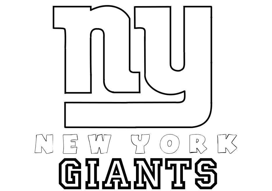 Show your love for the new york giants with our football coloring pages