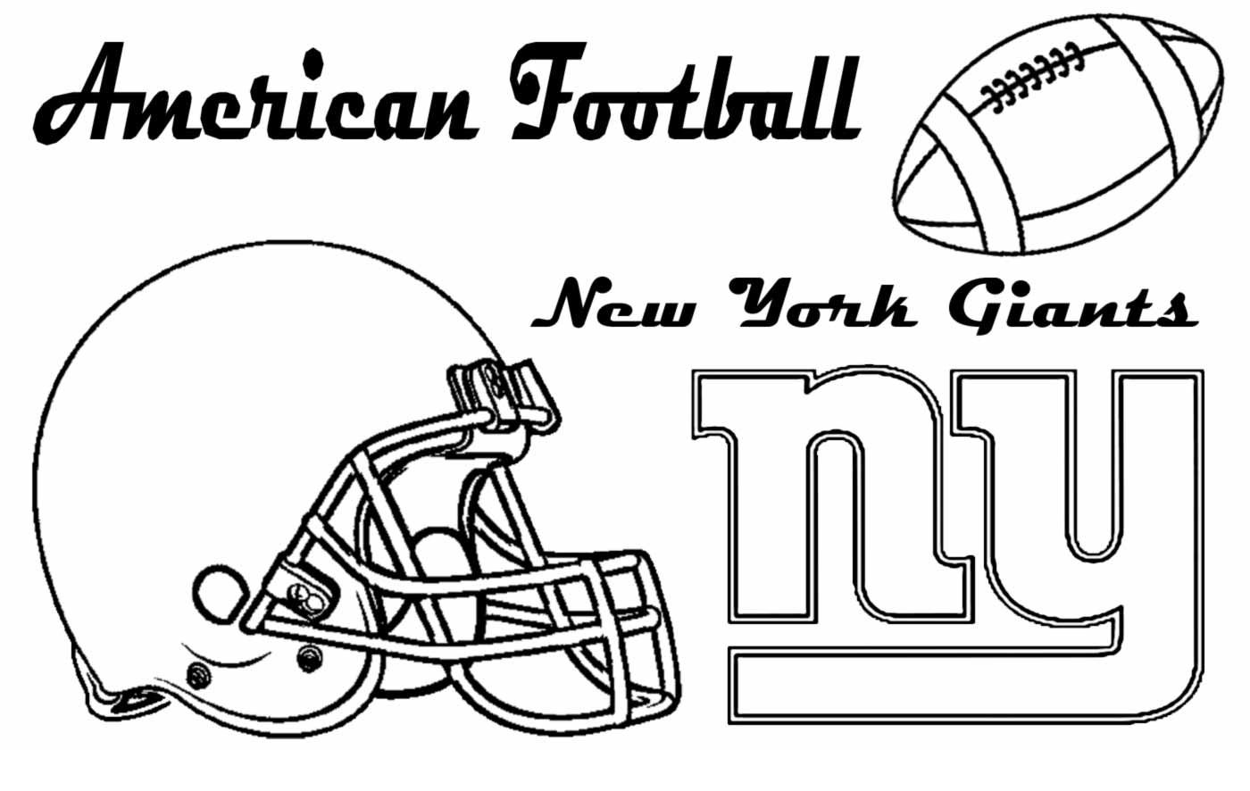 Printable new york giants coloring pages pdf free