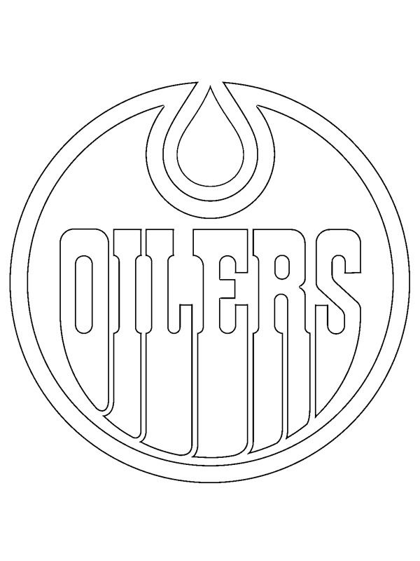 Edmonton oilers colouring page edmonton oilers oilers edmonton oilers hockey