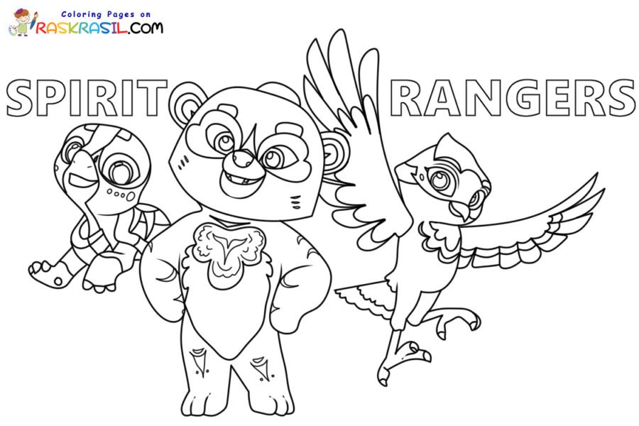 Spirit rangers coloring pages printable for free download