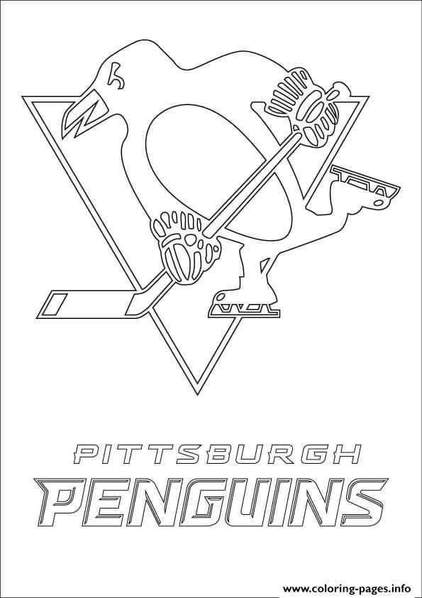 Print pittsburgh penguins logo nhl hockey sport coloring pages pittsburgh penguins logo sports coloring pages penguin coloring