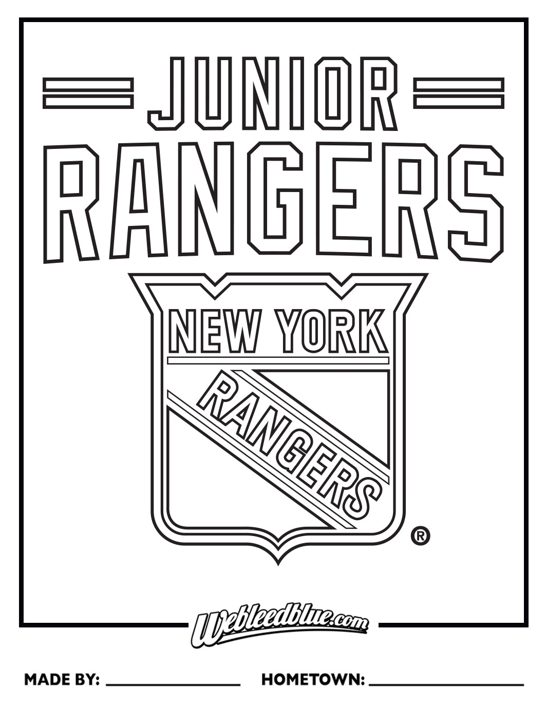 Junior rangers we bleed blue