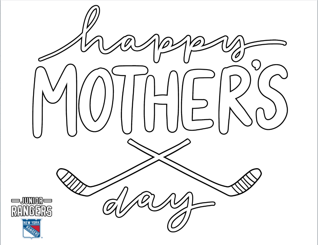 Rangers mothers day coloring pages garden of dreams foundation