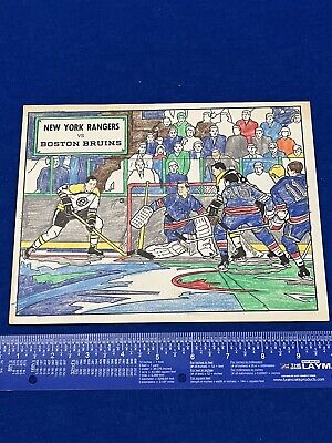 Vintage s new york rangers boston bruins hockey coloring sheet nhl