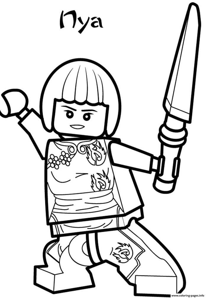 Lego ninjago coloring pages pdf to improve your kids coloring skill