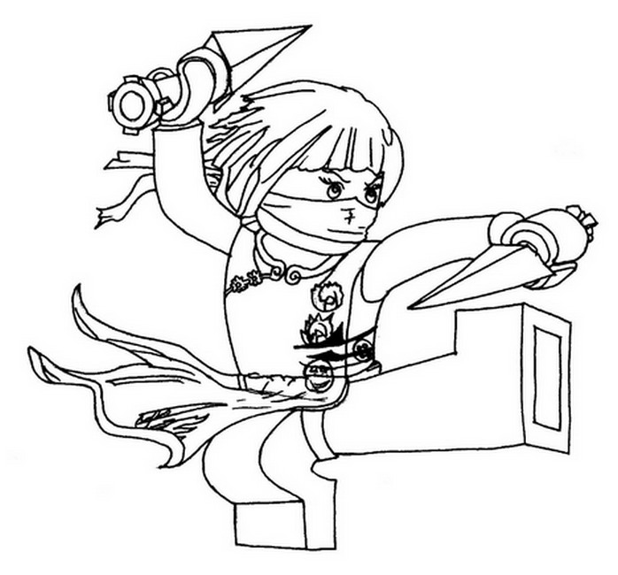 Coloring page ninjago nya