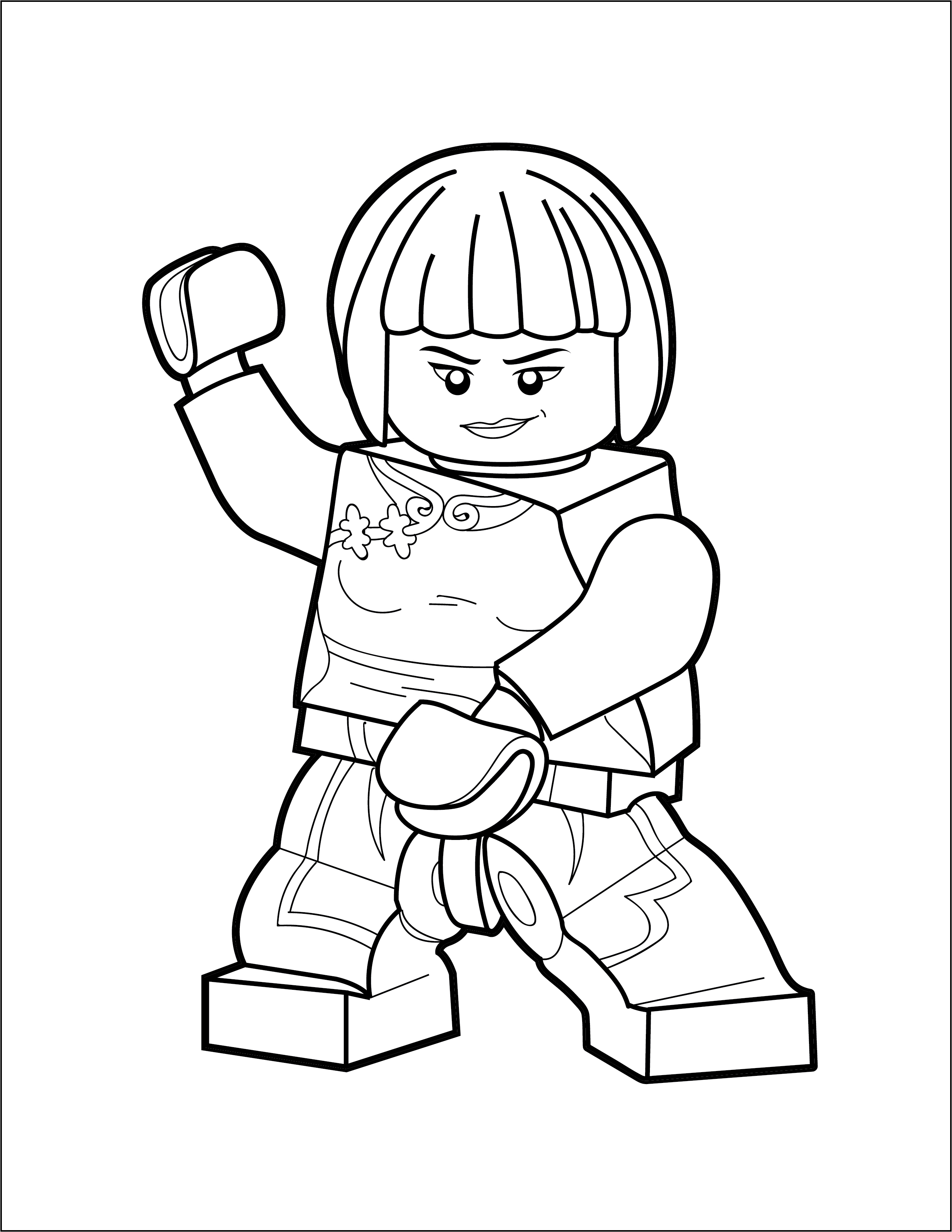 Lego ninjago coloring page