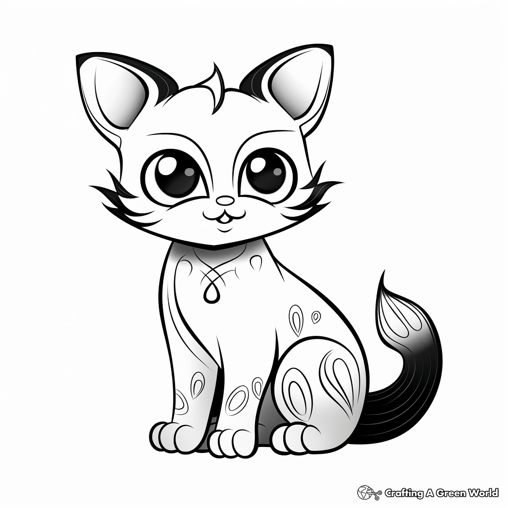 Cat coloring pages