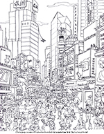 New york city coloring book pages