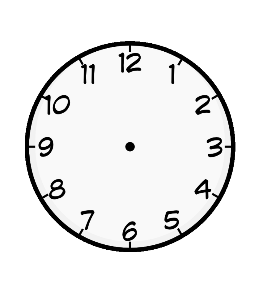 Free printable clock coloring pages for kids