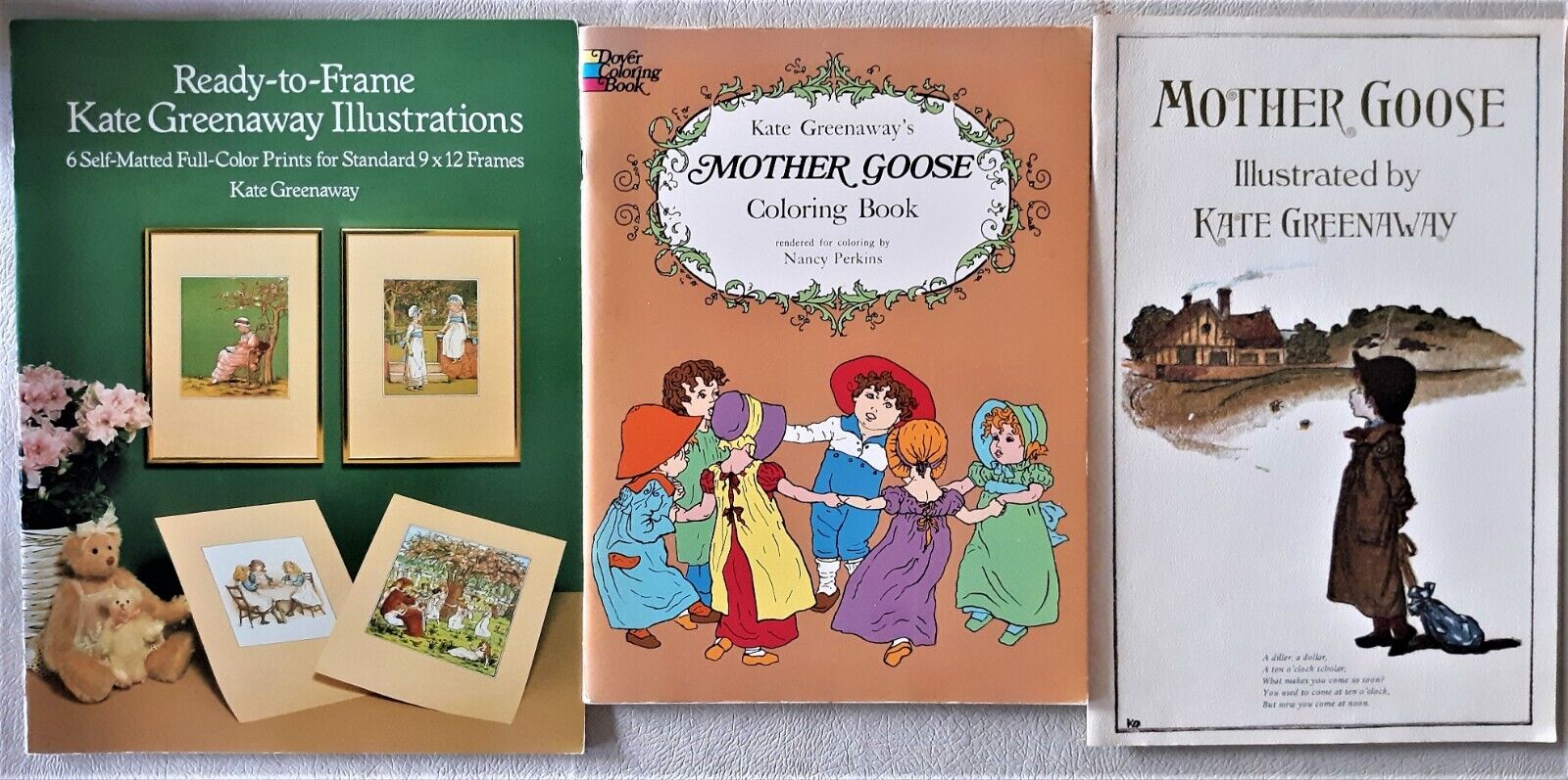 Kate greenways mother goose coloring book multiple books like new