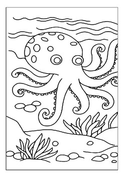 Discover the world of octopuses with our printable coloring sheets pages