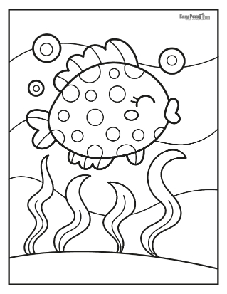 Fish coloring pages