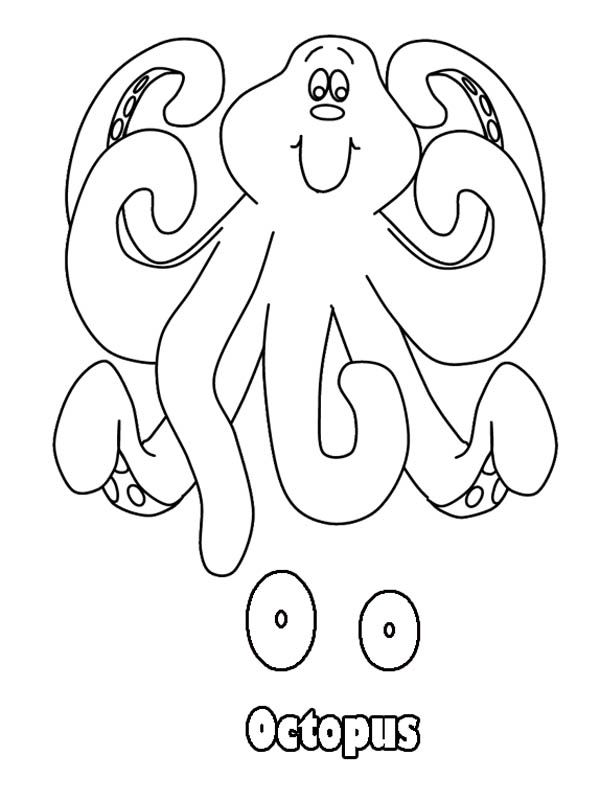 Animal letter o for octopus coloring page best place to color in octopus coloring page animal letters coloring pages