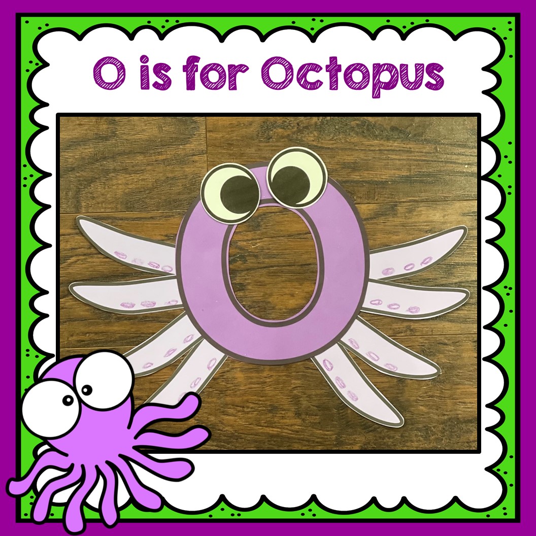 Letter o craft alphabet craft oo is for octopus octopus craft made by teachers