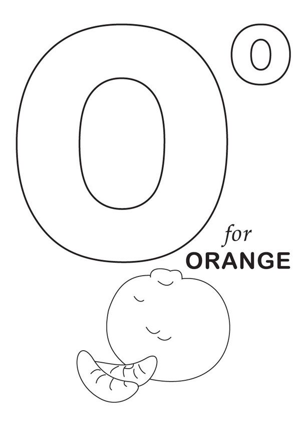 O is for orange colorg page fruit colorg pages colorg pages orange craft