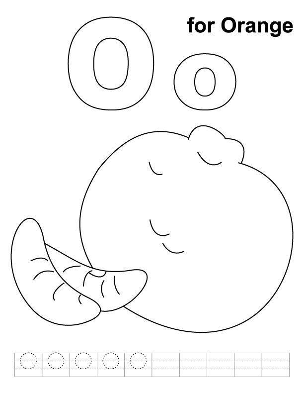 O for orange coloring page with handwriting practice download free o for orange coloring â alphabet coloring pages kids handwriting practice alphabet coloring