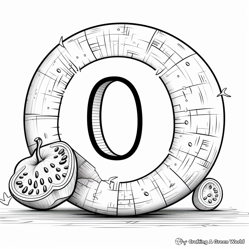 Letter o coloring pages