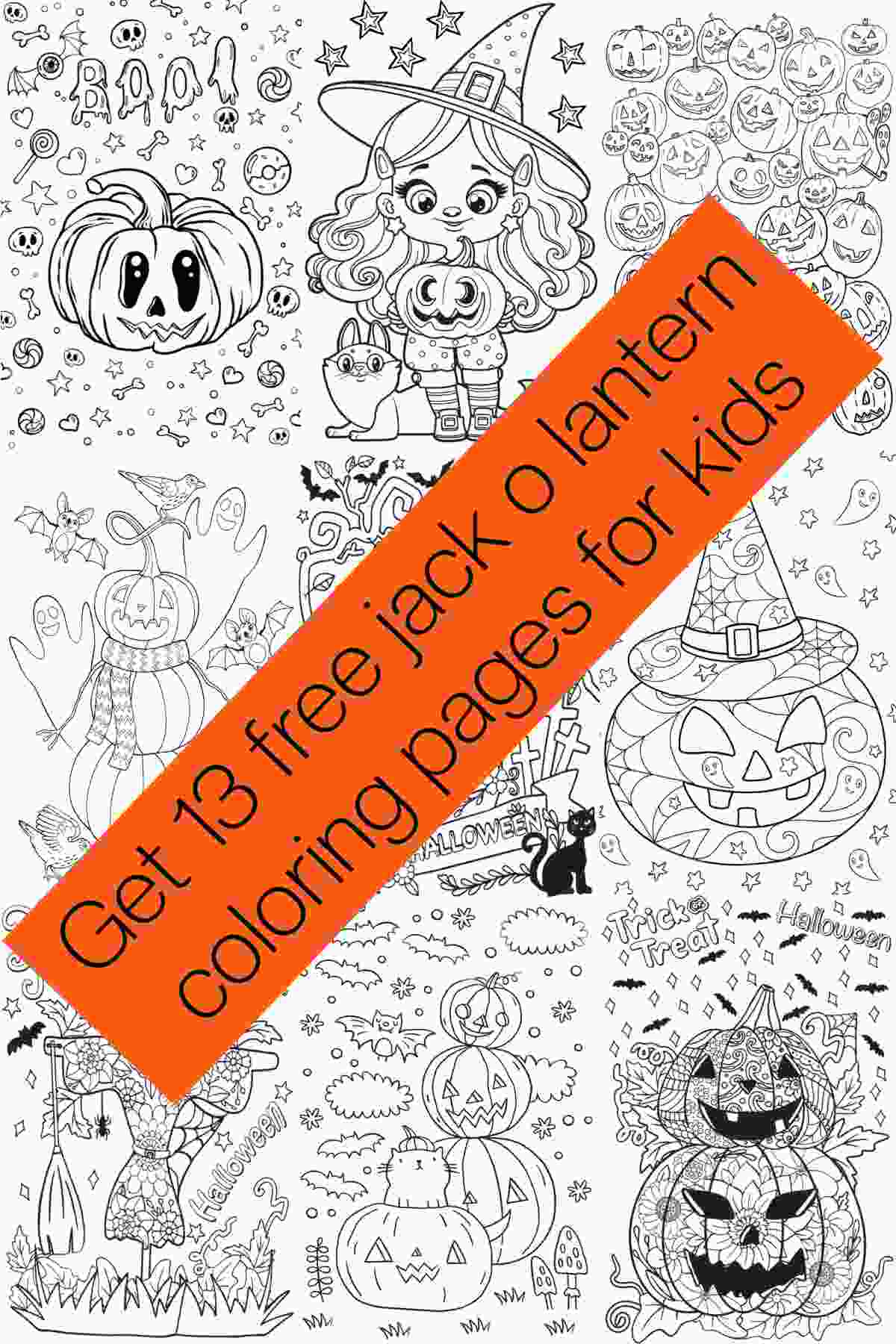 Get jack o lantern coloring pages