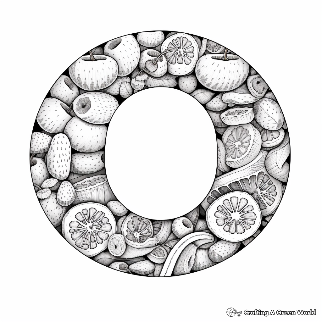 Letter o coloring pages