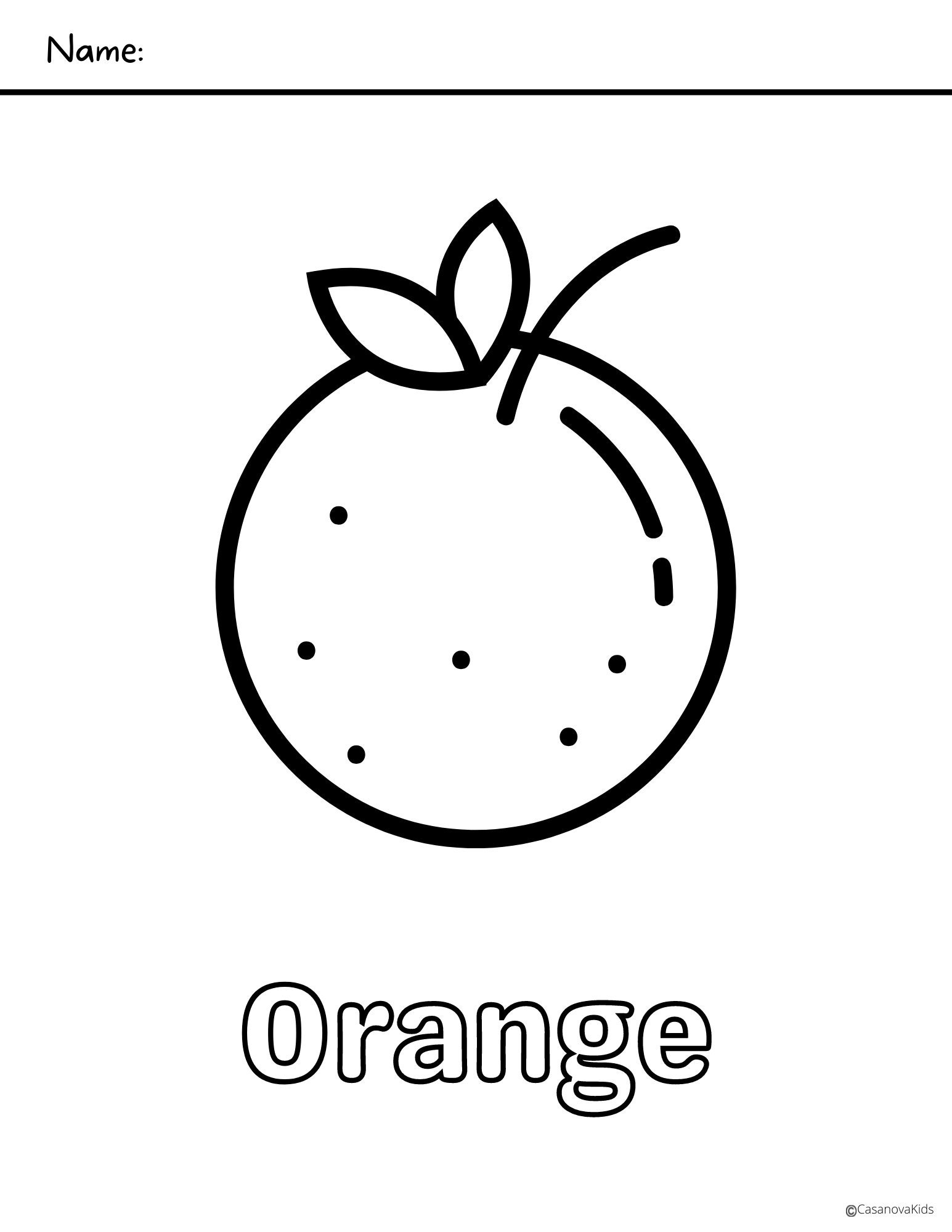 Printable fruit coloring pages