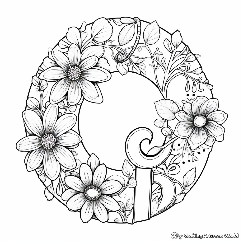 Letter o coloring pages