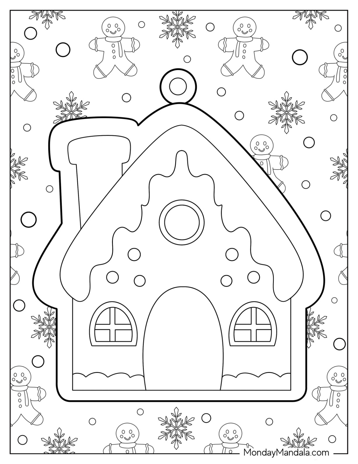 Christmas ornament coloring pages free printables