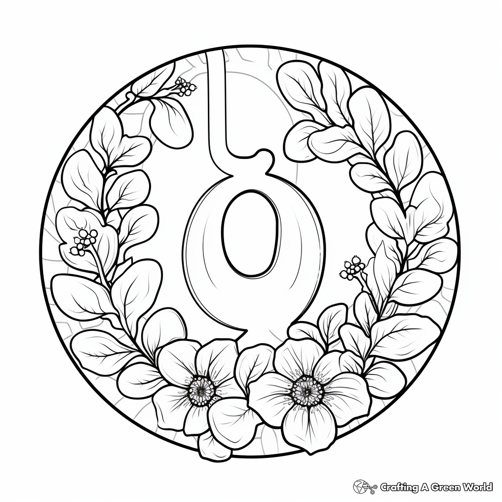 Letter o coloring pages