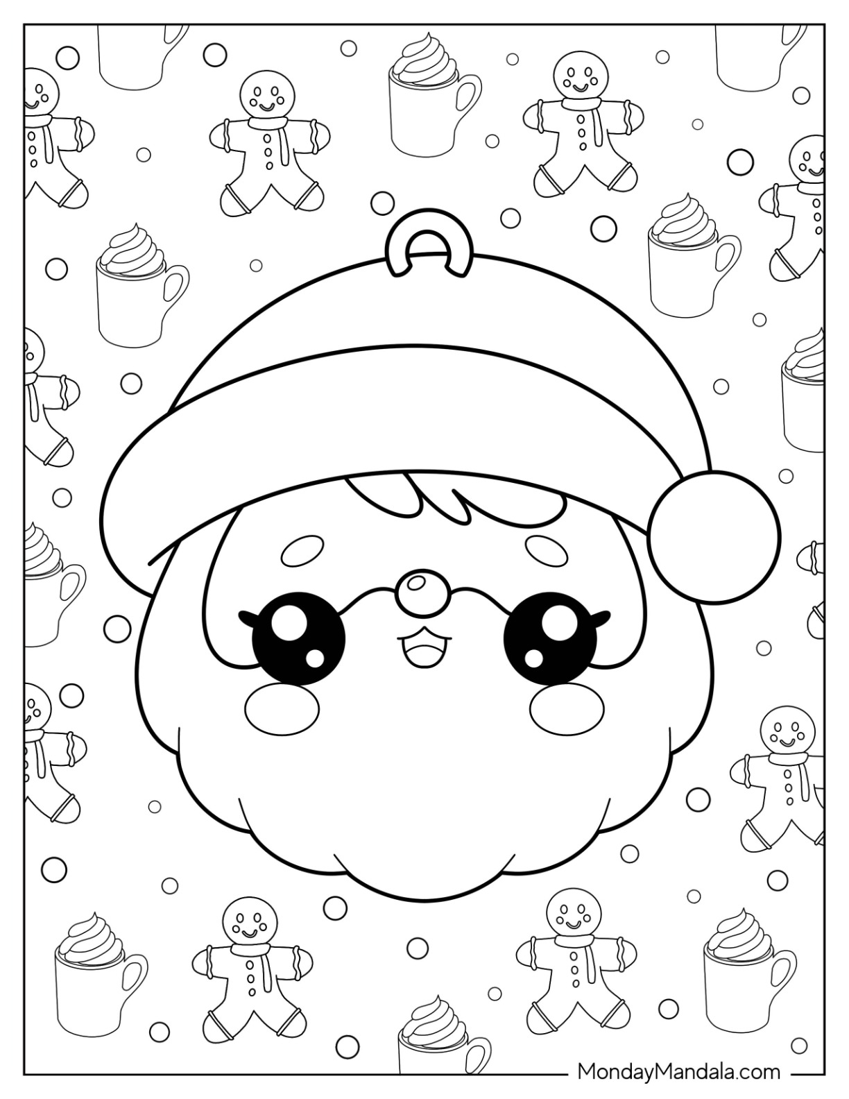 Christmas ornament coloring pages free printables