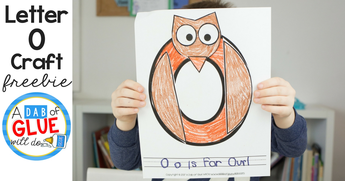 Animal alphabet o is for owl craft