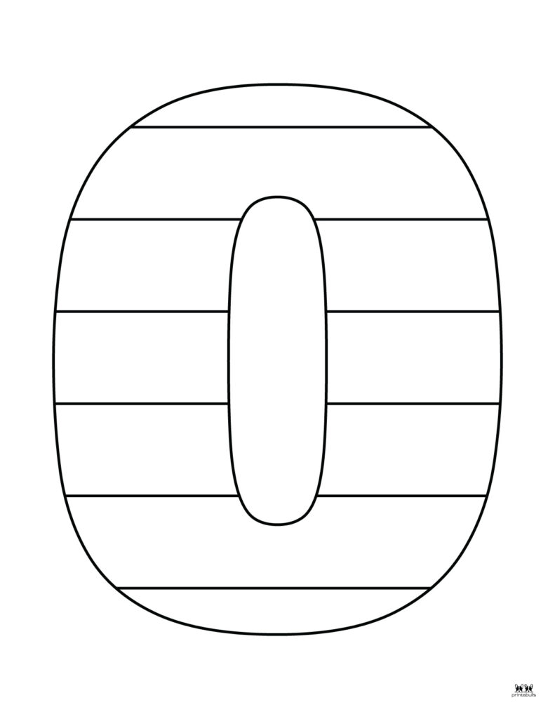 Letter o coloring pages