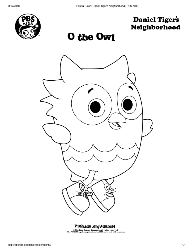 O the owl coloring page kids coloring pages kids for parents